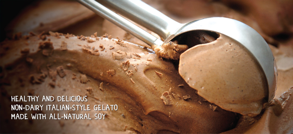 healthy and delicious non-dairy italian-style gelato made with all-natural soy